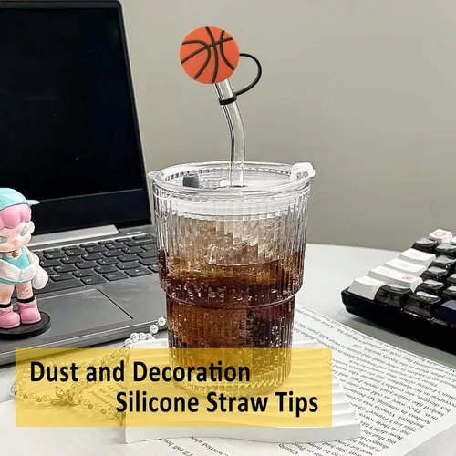 Miniatura 4 de 6 fundas de silicona para pajilla, cubiertas para popote para vasos, tapones de paja a prueba de polvo para puntas de popote para accesorios
