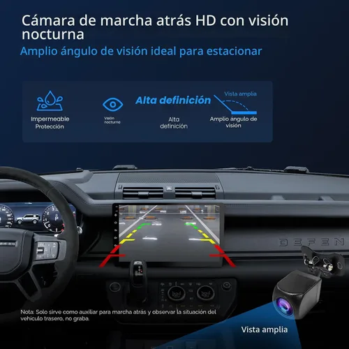 Miniatura 7 de Haudio Estéreo inalámbrico de doble DIN de 9 pulgadas para automóvil, con Apple CarPlay y pantalla de radio Android Auto, con Mirror Link, Bluetooth