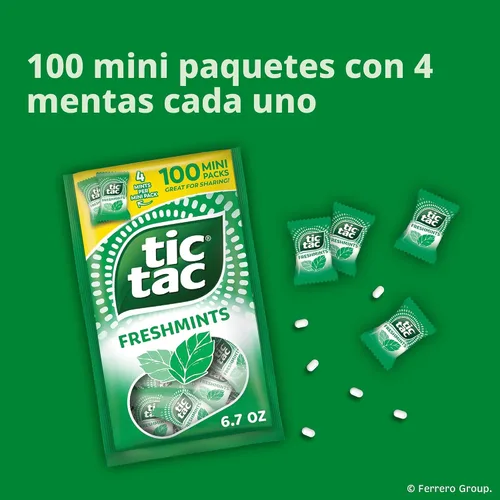 Miniatura 8 de Tic Tac Fresh Mint - Paquete de almohada (paquete de 100)