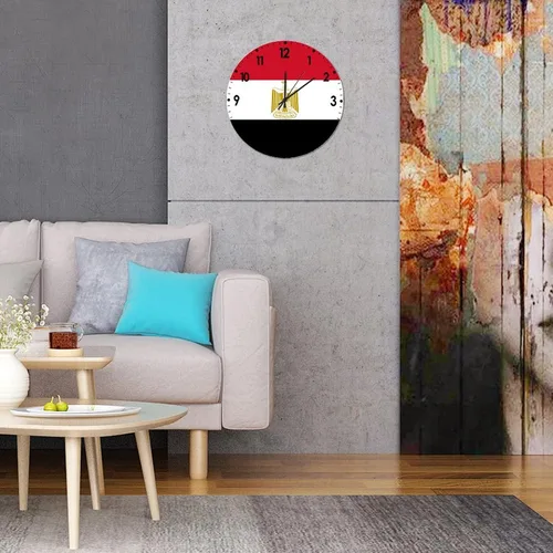 Miniatura 121 de Cheyan Reloj de pared con bandera de Canadá de 12 pulgadas, silencioso, sin tictac, de PVC, funciona con pilas, reloj redondo decorativo, regalo