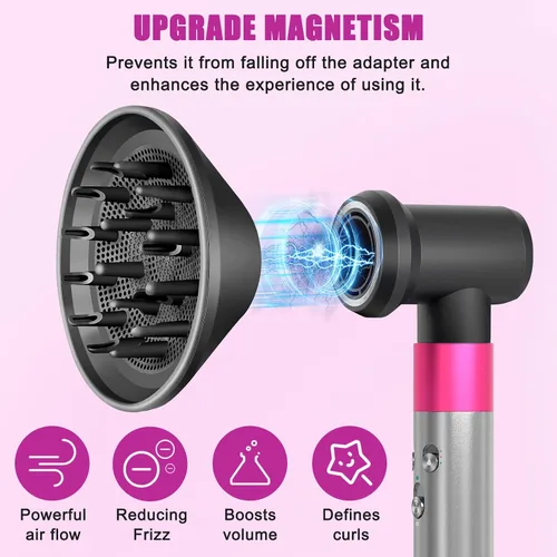 Miniatura 2 de Juego de accesorios de difusor y adaptador para Dyson Airwrap, para Airwrap Styler en una combinación de secador de pelo