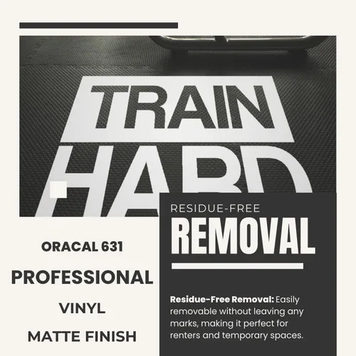 Miniatura 4 de My Vinyl Story - Train Hard Wall Decal - Motivational Quote Sticker, Inspirational Vinyl Art Decor for Home Gym, Exercise, Fitness, Workout