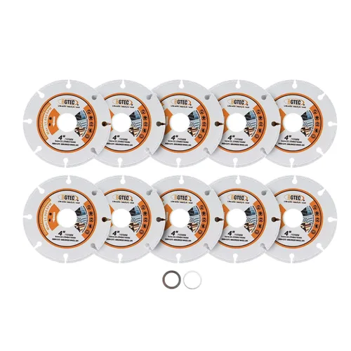 Miniatura 17 de BGTEC Disco de corte de metal de diamante, hoja de diamante de 4 pulgadas/4.134 in para cortar metal de carburo, aleaciones, hierro, acero inoxidable