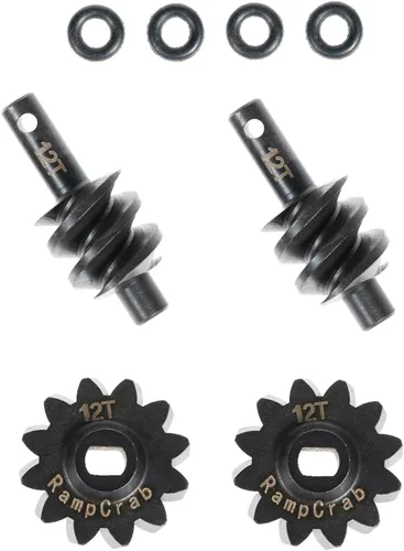 Miniatura 7 de Juego de engranajes diferenciales 16T, 2 juegos, acero endurecido, 1/24, piezas de actualización para SCX24 Bronco Deadbolt JLU B-17 Gladiator C10