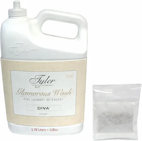 Miniatura 13 de Tyler Candle Wash Diva - Detergente para ropa de 16 onzas líquidas con bolsa para secadora, tapa a prueba de derrames para tirar y verter