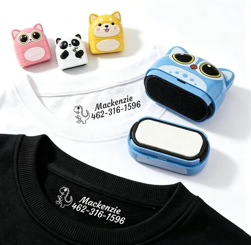 Miniatura 9 de Sello de nombre para ropa de niños, sellos personalizados, sello de nombre personalizado para ropa de bebé. Sellos de jardín de infantes y hogares