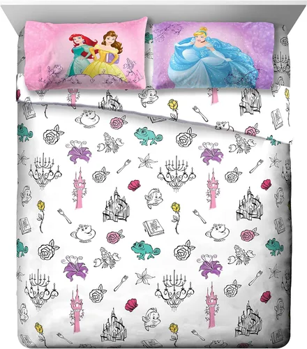 Miniatura 2 de Disney Princess "Aventuras de amistad" 7 piezas, juego de cama completo en una bolsa Princesa