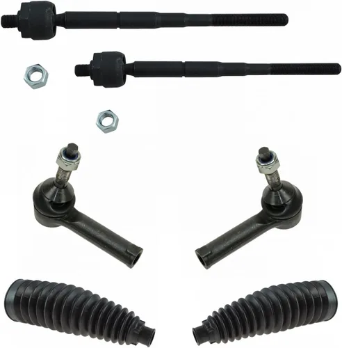 Miniatura 71 de TRQ Kit de dirección interior y exterior para lado del conductor y del pasajero delantero, con cremallera de dirección y fuelle de piñón compatible