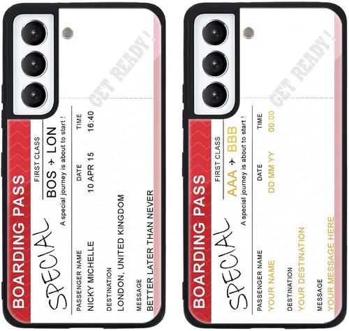 Miniatura 239 de Funda de teléfono personalizada para Samsung Galaxy S22+ / S22 Plus 5G, funda de TPU suave de vidrio templado antiarañazos personalizada con foto