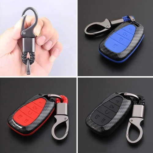 Miniatura 4 de ontto Funda inteligente para llavero con llavero, Negro (4 btn)