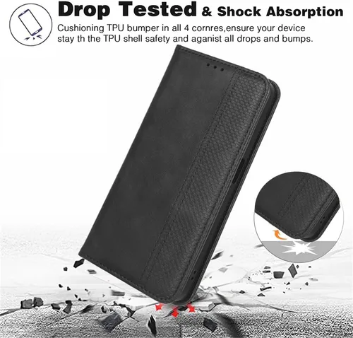 Miniatura 7 de Funda compatible con Xiaomi 12S Ultra 5G, tarjetero de piel sintética compatible con Xiaomi 12S Ultra 5G Flip Magnetic Closure Protection Phone