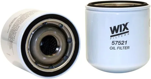 WIX Reemplazo del filtro de aceite 57521, construido para aceite sintético y de alto kilometraje, compatible con varios motores diésel Isuzu, cabina