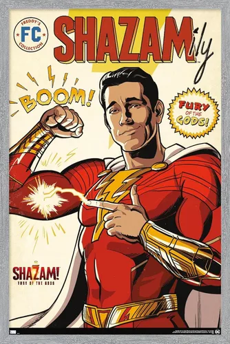 Miniatura 13 de Trends International DC Comics Movie Shazam! Fury of the Gods - Póster de pared de cómic, 22.4 pulgadas de largo x 14.7 pulgadas, versión enmarcada