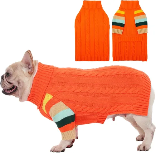 Miniatura 16 de Suéter para perro, cálido, cómodo y grueso para perros de tamaño grande, suéteres de Navidad para perros, suéteres de invierno, suéter de punto