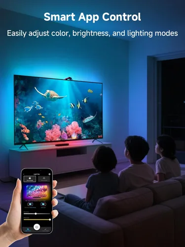 Miniatura 5 de KANTUTOE - Retroiluminación LED de TV con sincronización a la pantalla, luces LED de 20.34 pies para televisores y monitores de PC de 65 a 100