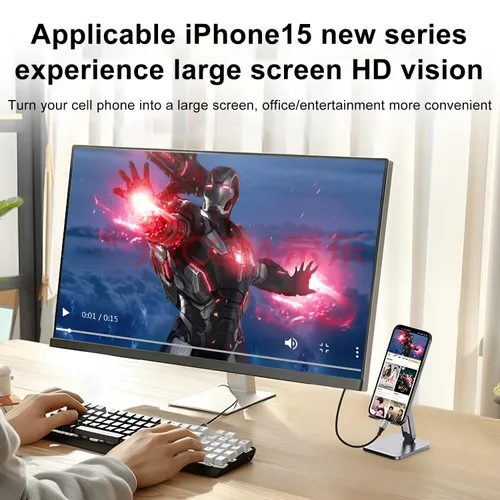 Miniatura 3 de Cable Angusplay USB C a DisplayPort 2.1, cable Thunderbolt 4/3 a Display Port, cables USB C a dp de 40Gbps compatible con 16k@30Hz, soporte 8K@120Hz