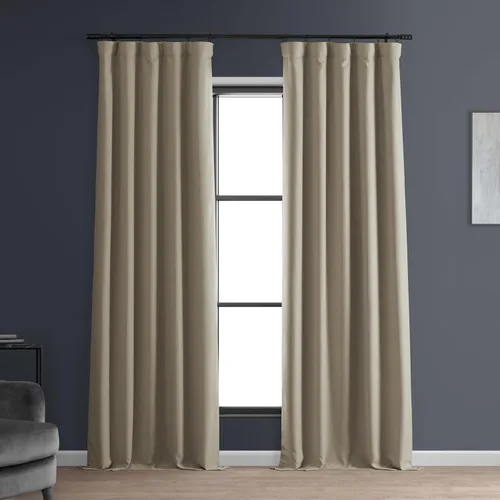 Miniatura 21 de HPD HALF PRICE DRAPES Cortinas opacas sólidas con aislamiento térmico para dormitorio, cortina de 84 pulgadas de largo (1 panel), cortinas opacas