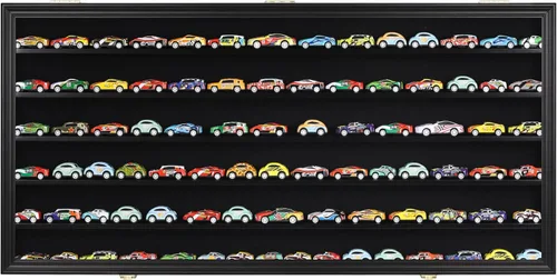 Miniatura 7 de DisplayGifts - Gabinete de exhibición de miniaturas de juguetes y minifiguras, marco para pared, soporte de pie, protección contra el polvo para 200
