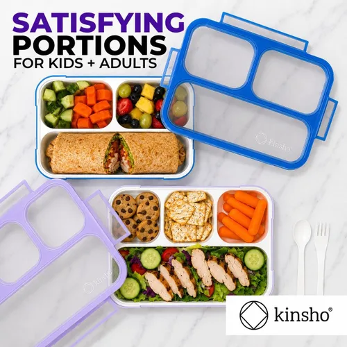 Miniatura 5 de Rainbow Unicorn Sports Bento - Fiambrera para niños, mujeres, niñas, niños, porción de aperitivos para niños pequeños, preescolares, almuerzos
