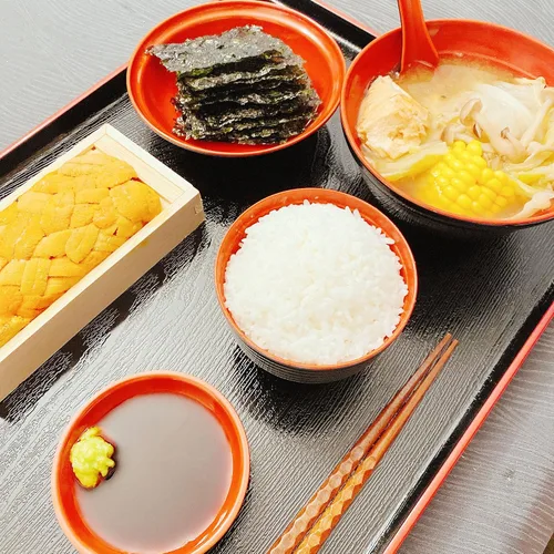 Miniatura 3 de JapanBargain 4126, bandejas de plástico lacado japonés, bandeja versátil para Bento, cena, té, mesa de café, otomana, TV y uso de mayordomo