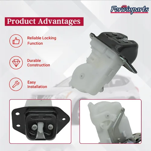 Miniatura 5 de Forwinparts Ensamblaje de bloqueo del pestillo del maletero trasero para Nissan Murano Rogue Leaf Versa Juke 2005-2017 90502CA00C 90502EN000