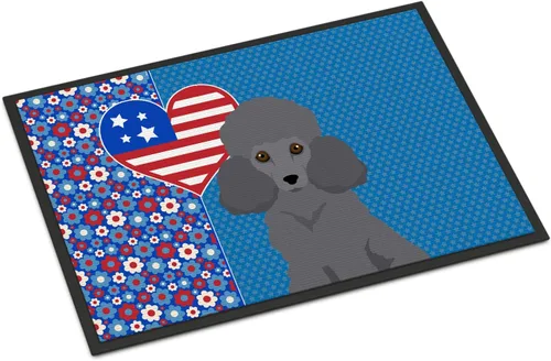 Miniatura 179 de Caroline's Treasures WDK5119JMAT Airedale Terrier USA - Tapete para interiores o exteriores, 24 x 36 pulgadas, tapete para puerta delantera