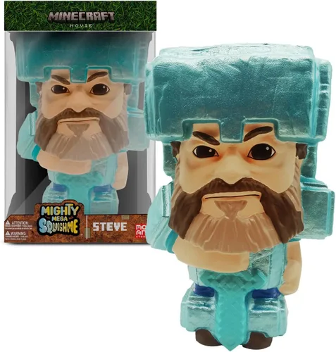 Miniatura 6 de Minecraft Mighty Mega Squishme (Abeja Cozie) Officially Licensed Minecraft Movie collectible. Soft slow-rise foam squishy, about 8 inches, with a
