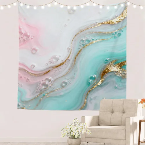 Miniatura 56 de Batmerry Abstract Repeat Polyester Tapestry, Tiled Directional Lightweight Wall Hanging High-Definition Print Backdrop For Dorm Room Bedroom Living