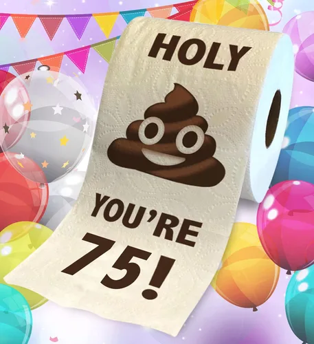Miniatura 2 de Printed TP Holy You're 75 Birthday - Papel higiénico para regalo de cumpleaños 75, divertido regalo de cumpleaños, broma de papel higiénico, novedad