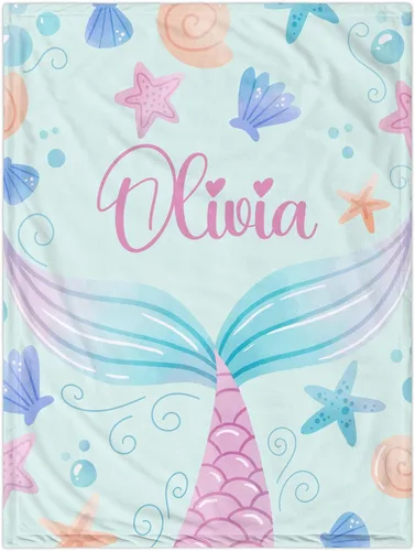 Miniatura 13 de J&SBGFT Manta personalizada para bebé niña, manta de recepción de elefante, regalo personalizado para bebé, esenciales para recién nacidos, 30 x 40