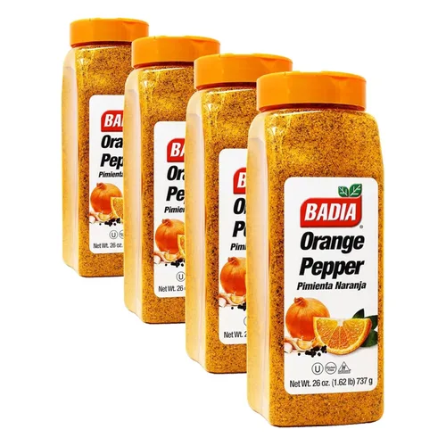 Miniatura 12 de Badia Condimento de pimienta naranja, 6.5 onzas, pimienta, ajo y cebolla, mezcla de cítricos picantes para pollo, mariscos y verduras