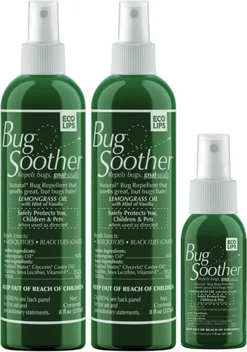 Miniatura 10 de Bug Soother Spray - Paquete familiar grande – Repelente y disuasorio natural de insectos, mosquitos y mosquitos – Spray seguro para adultos, niños