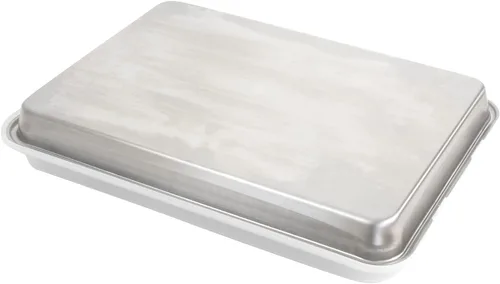 Miniatura 6 de Homeplace Heritage - 10 x 15 - Sartén profunda para hornear - Acero inoxidable - Tapa de plástico sin BPA - Fabricado en Estados Unidos (azul)