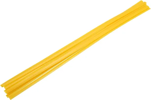 Miniatura 101 de MECCANIXITY 5 varillas de soldadura de plástico amarillo de 0.374 in x 9.843 in HDPE cinta plana de soldadura de plástico para reparar tanques