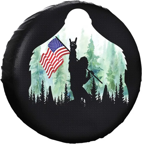Miniatura 9 de Happy Camper - Cubierta impermeable para neumáticos de repuesto para Jeep, remolque, RV, SUV, camión, cámper, accesorios de remolque de viaje, 14