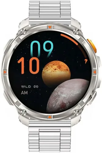 Miniatura 19 de Relojes inteligentes múltiples modos deportivos para hombres con linterna, reloj inteligente para Android y iPhone, pantalla táctil HD de 1.7 Negro