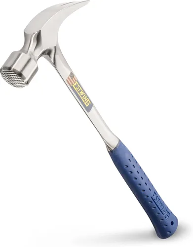 Miniatura 11 de ESTWING Martillo de Encofrado - 22 oz Mango Largo Garra Recta de Desgarre con Cara Lisa y Agarre de Reducción de Impactos - E3-22S