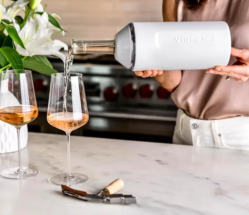 Miniatura 7 de Vinglacé Enfriador de Botella de Vino - Aislador de Champán Portátil - Funda de Enfriador de Vino de Acero Inoxidable - Mantiene el Vino Frío