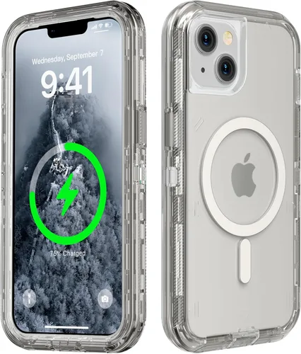 Miniatura 28 de Follaroma para iPhone 17 Pro Max, Funda Compatible con MagSafe, Funda Magnética Transparente de Doble Capa, Funda Resistente Anti-Caída y a Prueba
