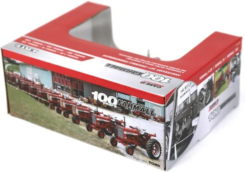Miniatura 4 de ERTL 1/64 Edición Limitada Farmall 100th Anniversary Juego de tractor fundido a presión para mayores de 14 años, incluye Farmall 100, F-20, M, 560