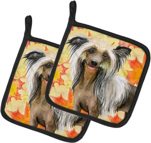 Miniatura 312 de Caroline's Treasures BB9655PTHD - Juego de soportes para ollas de cocina resistentes al calor, almohadillas calientes para horno, 7 1/2 x 7 1/2
