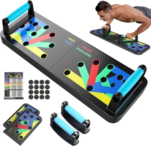 Miniatura 9 de IUT Solid Push Up Board 15 in 1 Home Workout Equipment Multi-Functional Pushup Stands System Fitness Floor Chest Muscle Exercise Professional M1