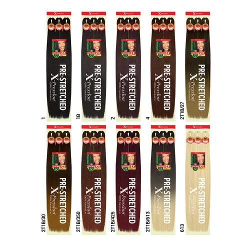 Miniatura 4 de Outre Braids X-Pression Kanekalon 3X preestirada ultra trenza de 72 pulgadas (1 paquete, 1)