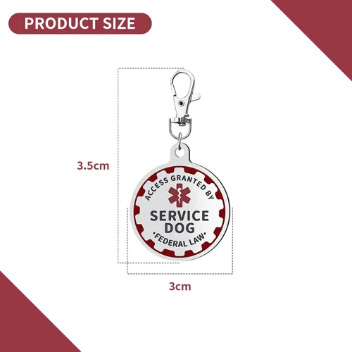 Miniatura 2 de Etiqueta de perro de servicio industrial para cachorros para animales de servicio, perros de apoyo emocional y perros de terapia, totalmente