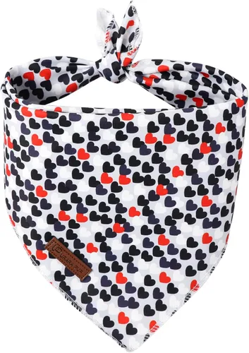 Miniatura 15 de Bandana de verano para perros, bufanda triangular de rejilla de algodón cómoda para perros medianos y grandes, pañuelo lavable para mascotas