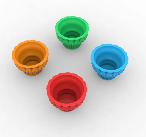 Miniatura 4 de Molde de maceta de hormigón para cuerpo superpuesto, jarrón para suculentas, molde de silicona, yeso, resina epoxi, cepillo, portavelas, molde