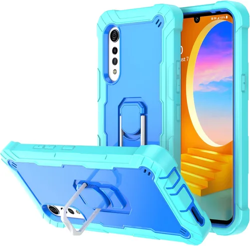 Asuwish Funda para teléfono LG Velvet 5G/LG Velvet Verizon G5 UW T-Mobile 2020 con soporte de anillo a prueba de golpes, cuerpo completo, accesorios