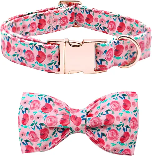 Miniatura 29 de Collar para perro, con estampado de tiburón, collar para cachorro, collar para mascotas, collar de lazo para perros, suave, duradero, ajustable, A