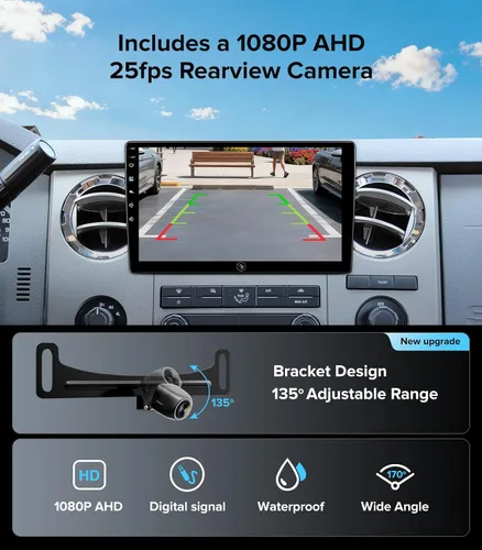 Miniatura 7 de Estéreo de coche QLED Android 13 de 10 pulgadas para Ford F150 2004-2008, F250 F350 2008-2016 Actualización de radio inalámbrica CarPlay Android