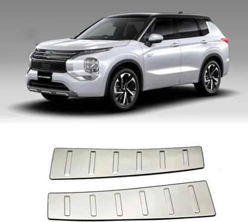 Miniatura 4 de Accesorios de automóvil para Mitsubishi New Outlander 2022 2023, protector de parachoques interior trasero, protector de placa de desgaste de carga